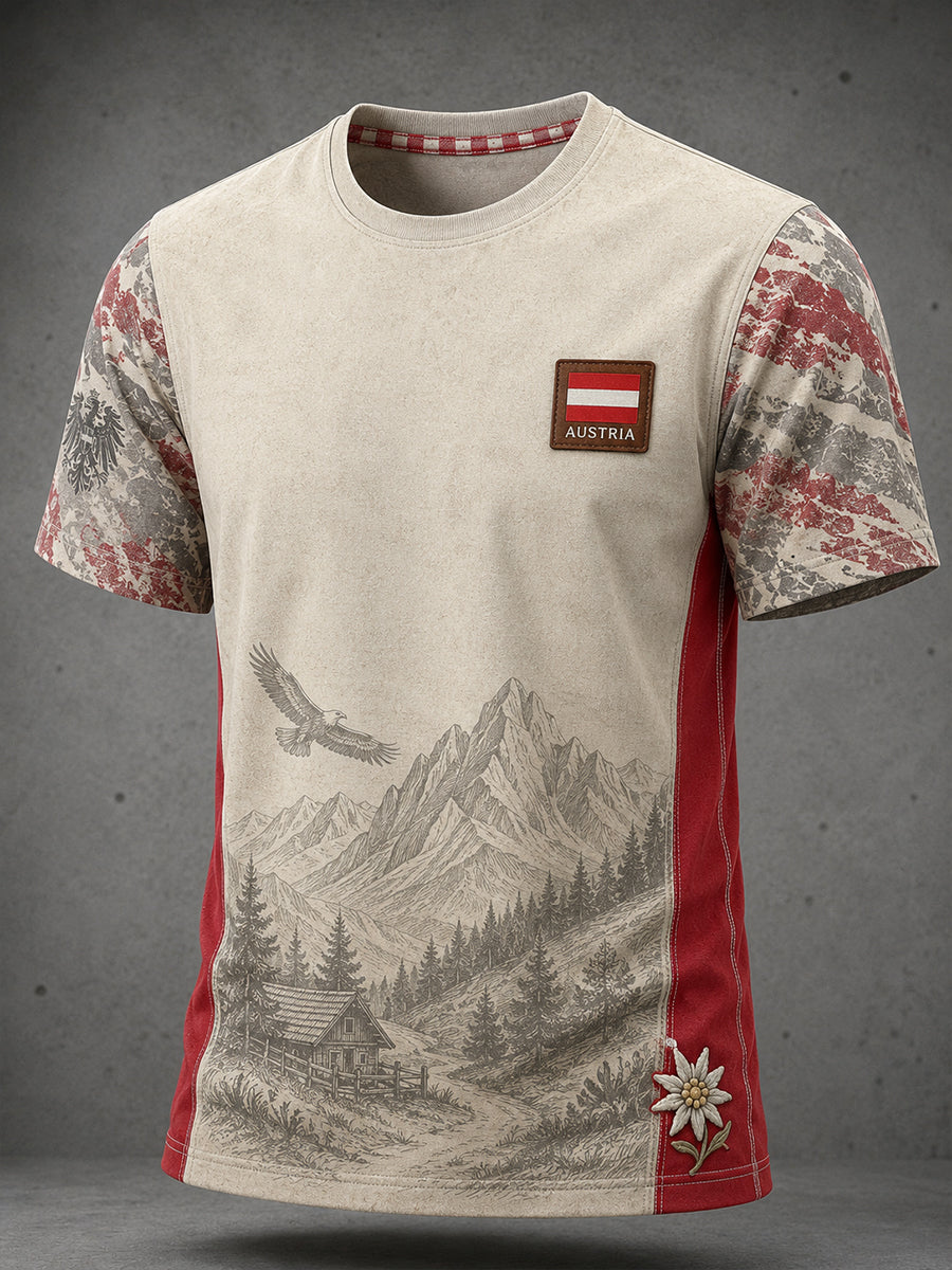 Männer Österreich kurze Ärmel T-Shirt