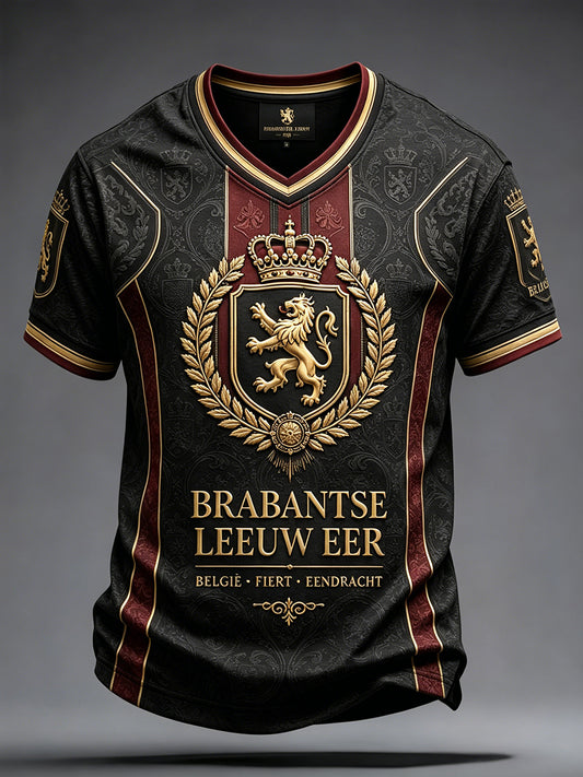 Herren-Bier-Kunst-T-Shirt mit belgischem Nationalfeiertag