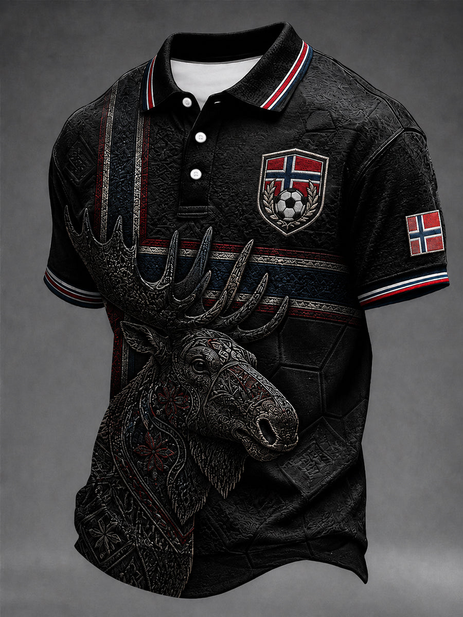Heia Norge Fußball-Fan-Grafik-Shirt für Männer