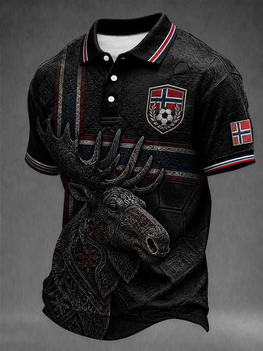 Heia Norge Fußball-Fan-Grafik-Shirt für Männer