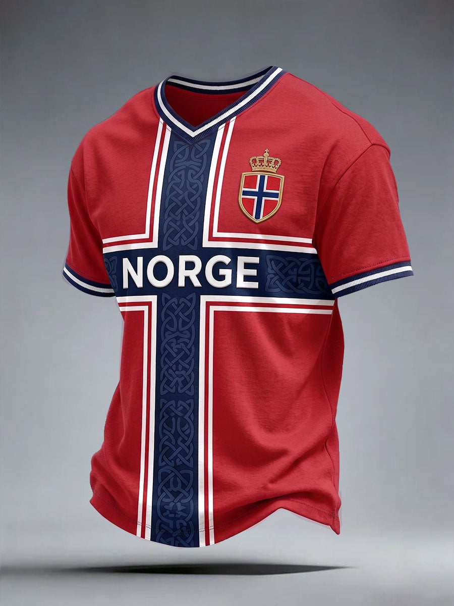 Herren-Norge-T-Shirt