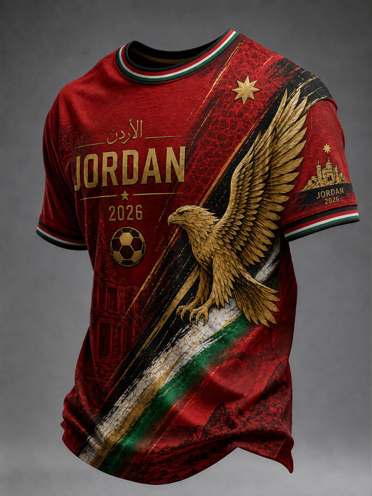 Herren-Jordan-Fußball-T-Shirt mit kurzen Ärmeln