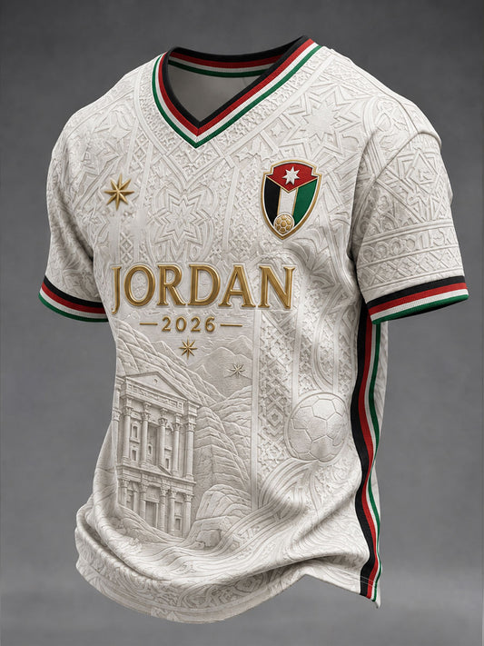 Herren-Jordan-Fußball-T-Shirt mit kurzen Ärmeln