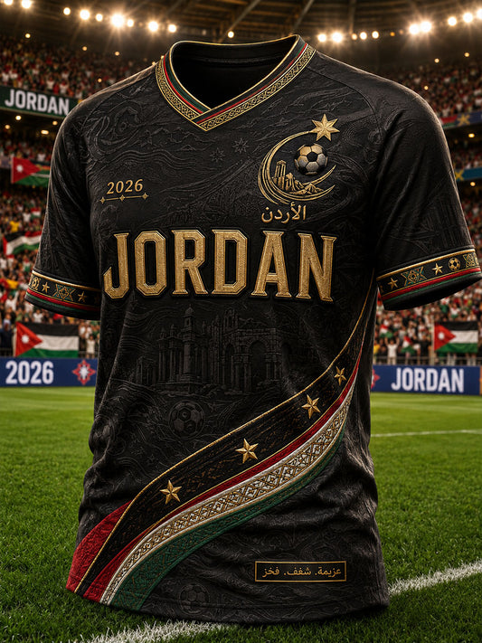 Herren Jordan Fußball T-Shirt mit V-Ausschnitt