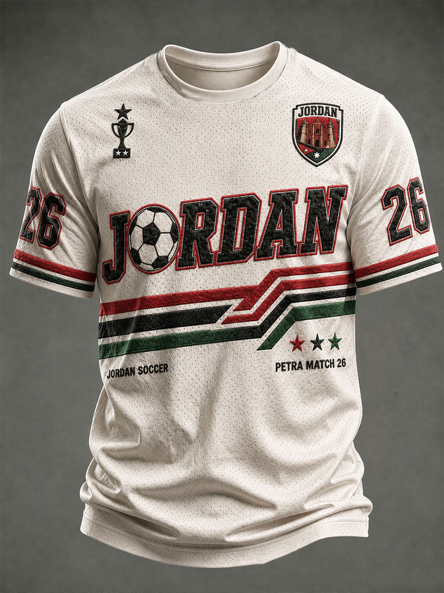 Herren-Jordan-Fußball-T-Shirt mit kurzen Ärmeln
