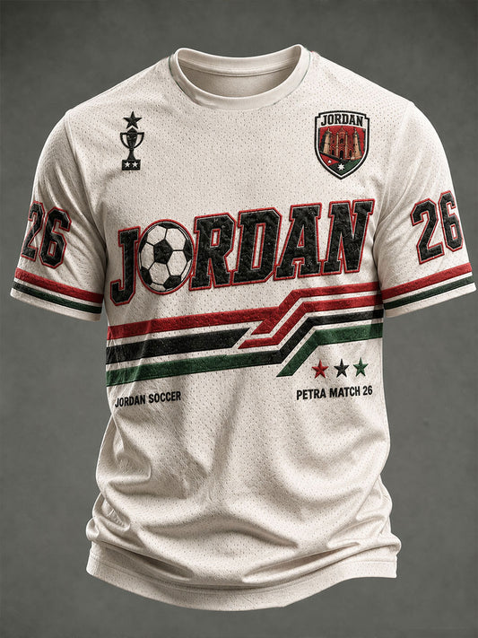Herren-Jordan-Fußball-T-Shirt mit kurzen Ärmeln