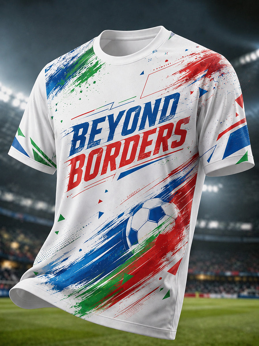 Herren-T-Shirt mit Grafikmotiv zum Thema Fußballliebe, Jubiläumsausgabe 2026