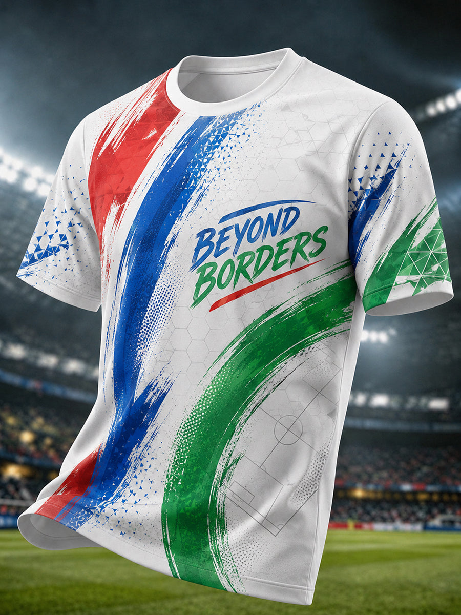 Herren-T-Shirt mit Grafikmotiv zum Thema Fußballliebe, Jubiläumsausgabe 2026