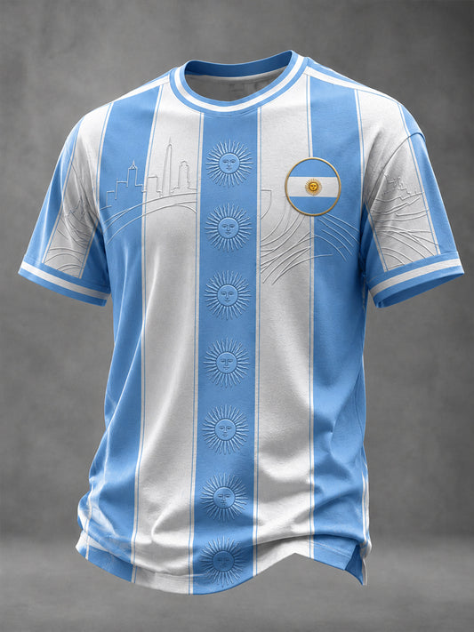Herren-Fußball-T-Shirt mit argentinischem Aufdruck