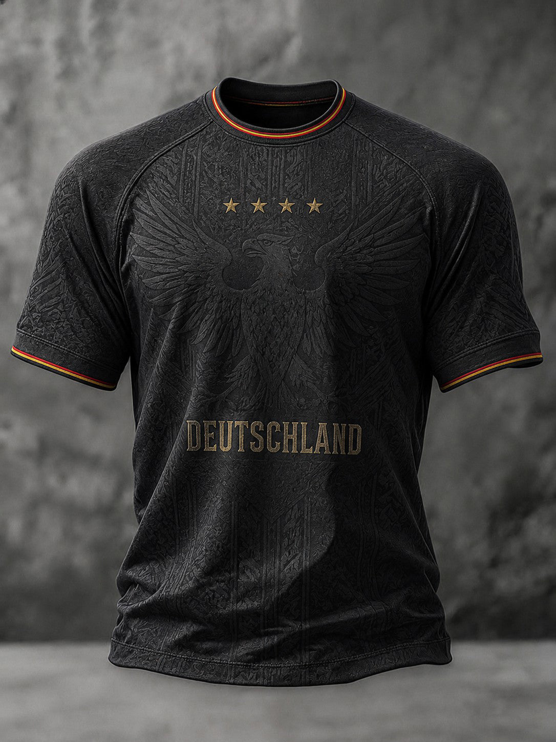 Herren-Fußball-T-Shirt mit Deutschland-Druck