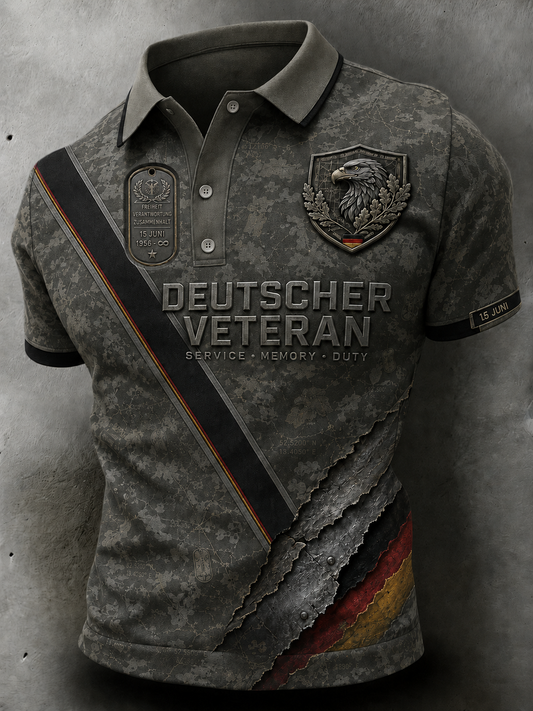 Herren-Deutschland-Trikot der Veteranen, Kurzarm
