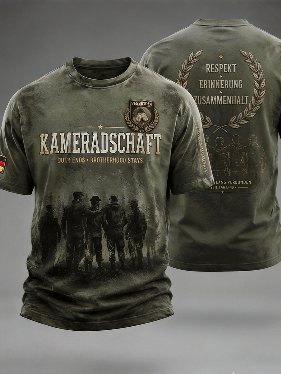 Männer Deutsch Veteran kurze Ärmel T-Shirt