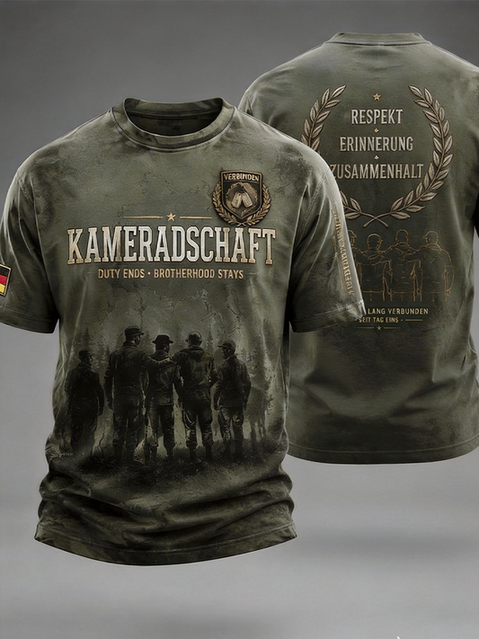 Männer Deutsch Veteran kurze Ärmel T-Shirt