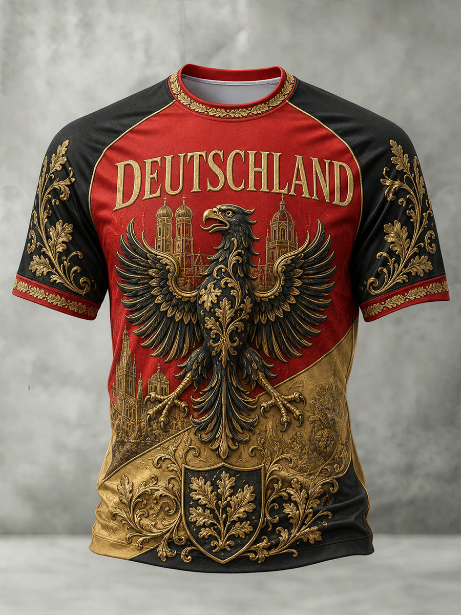 Herren-Fußballkurzarm-T-Shirt aus Deutschland