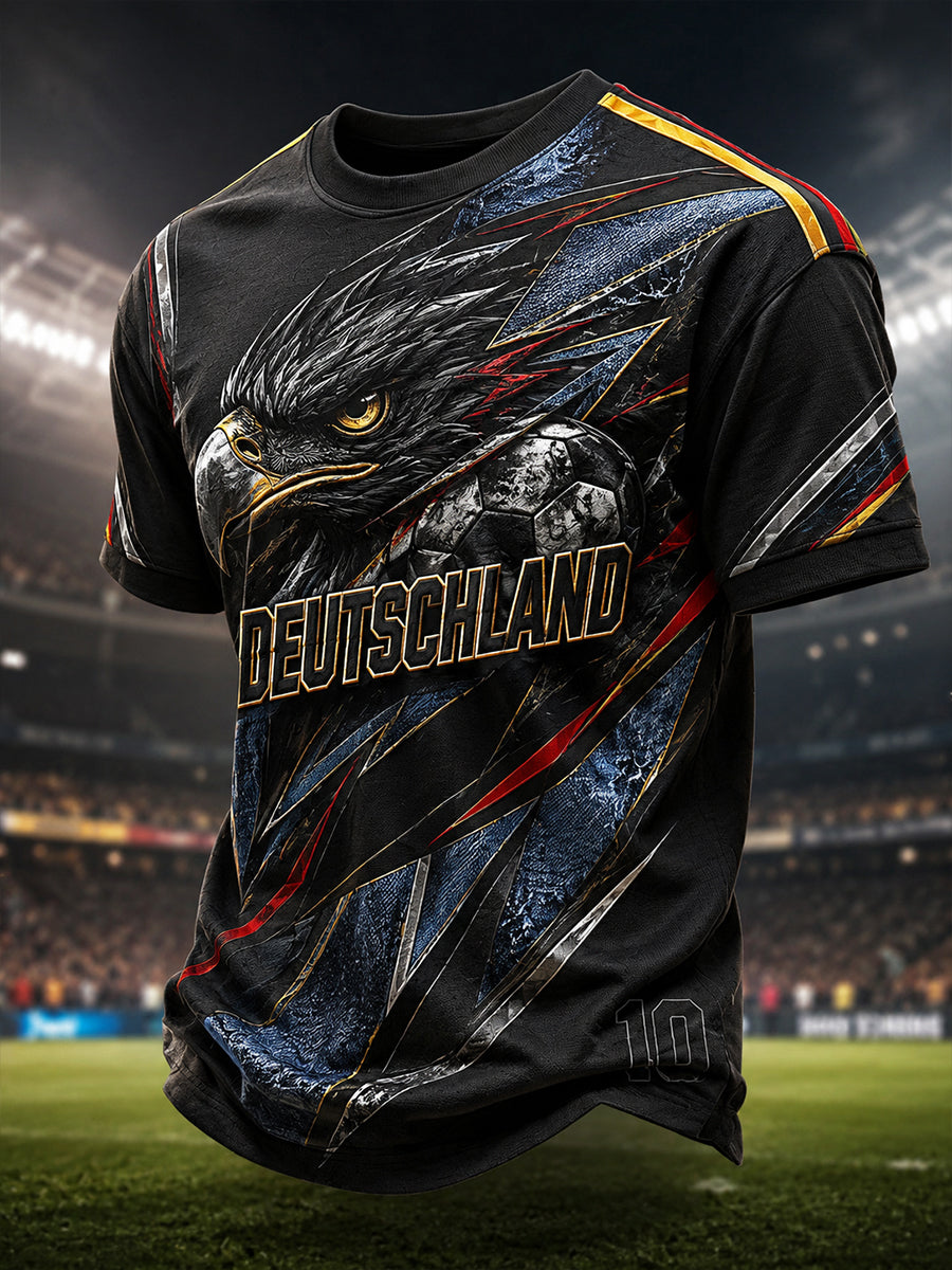 Herren-Fußballkurzarmshirt aus Deutschland