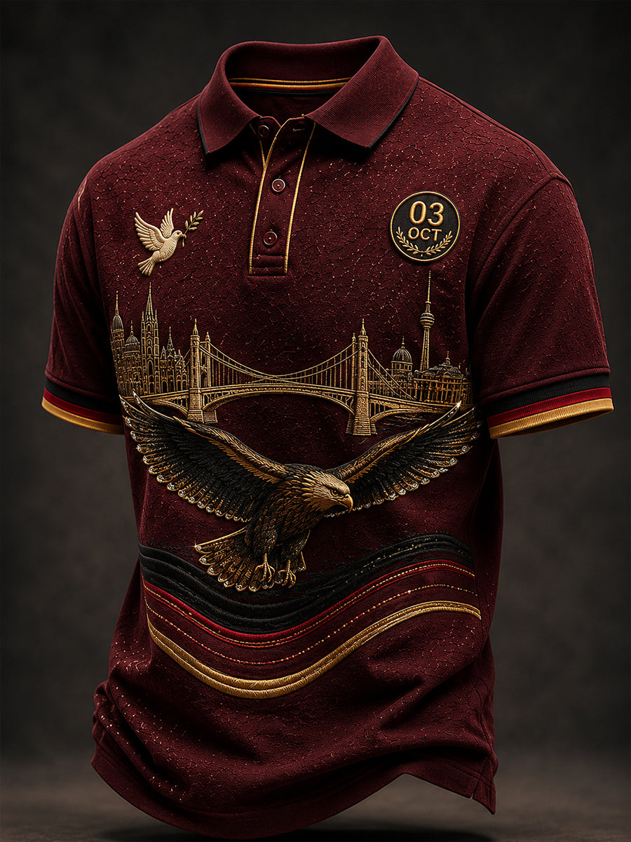 Herren-Tag Der Deutsche Einheit Kurzarm-Shirt