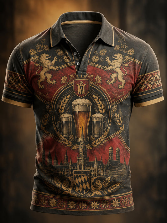 Herren Vintage Oktoberfest Grafik-Shirt