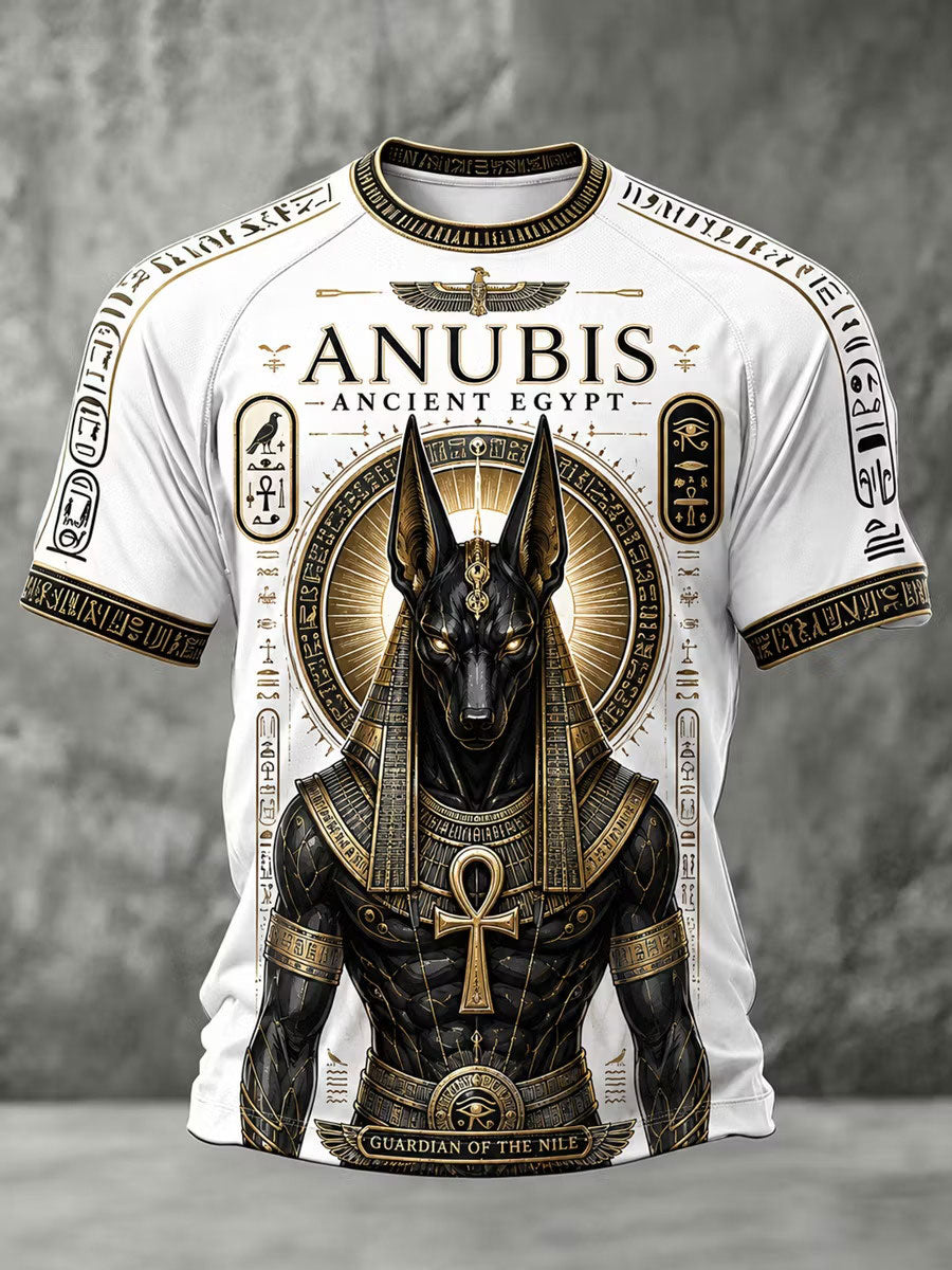 Männer alt ägyptischer Kunstdruck lässig T-Shirt