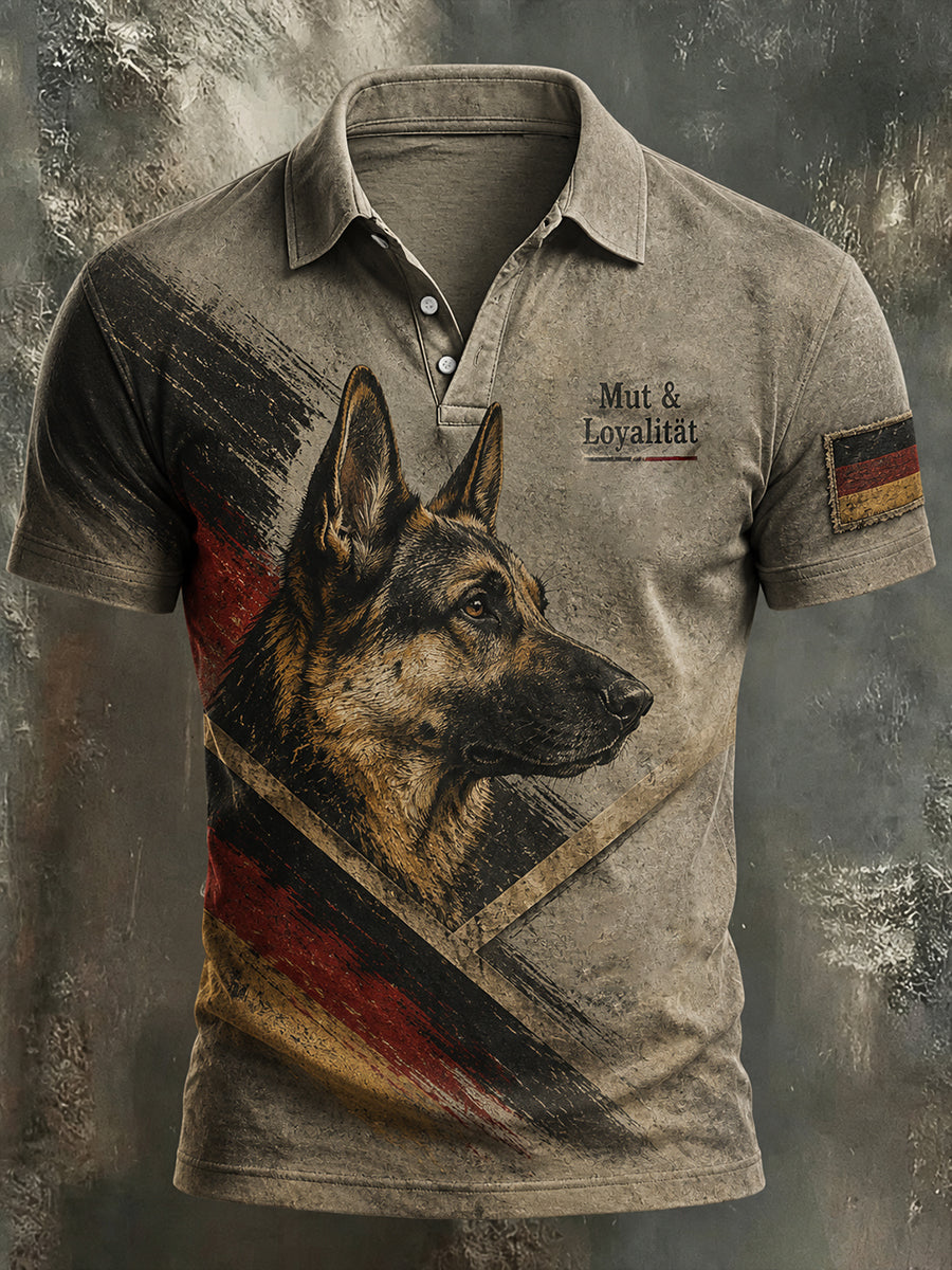 Männer Deutscher Schäferhund Print Shirt