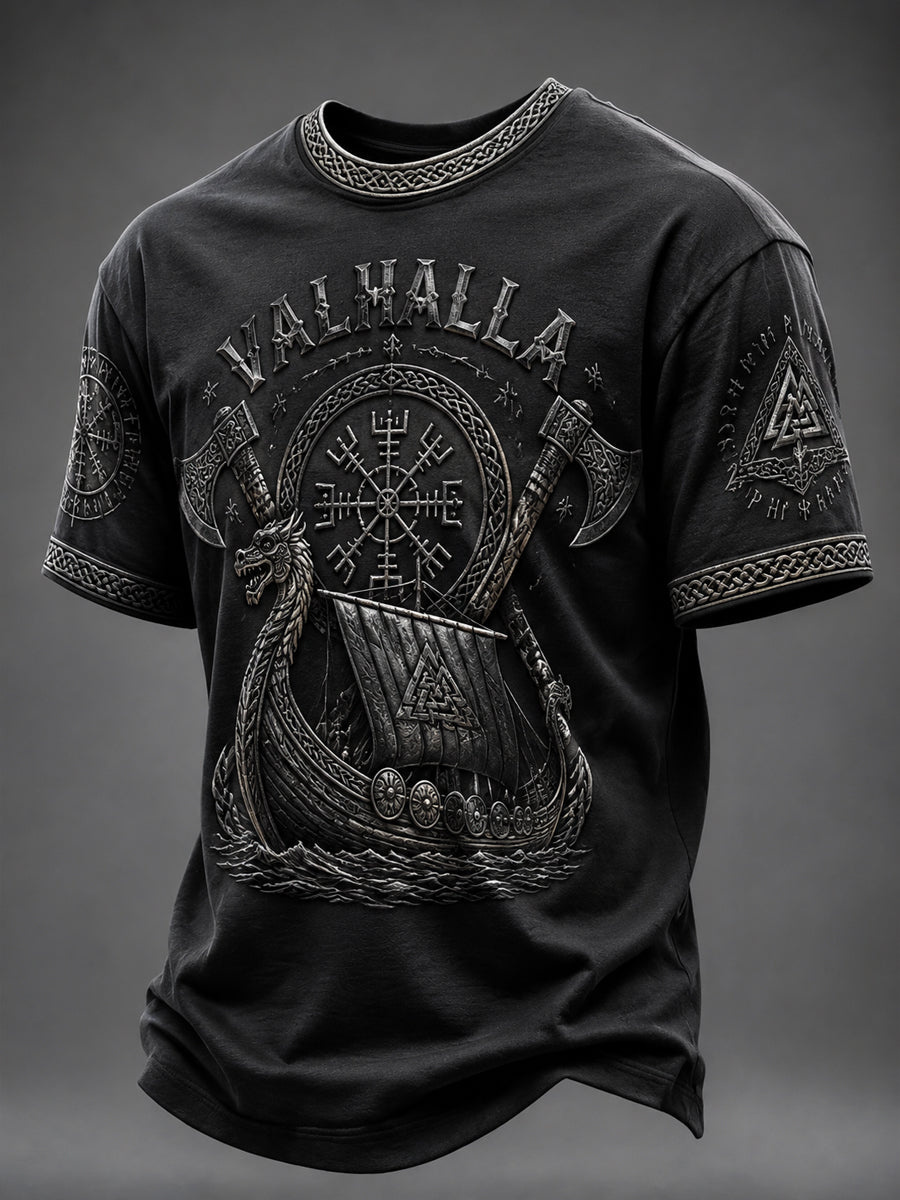 Herren-T-Shirt mit Valhalla-Print