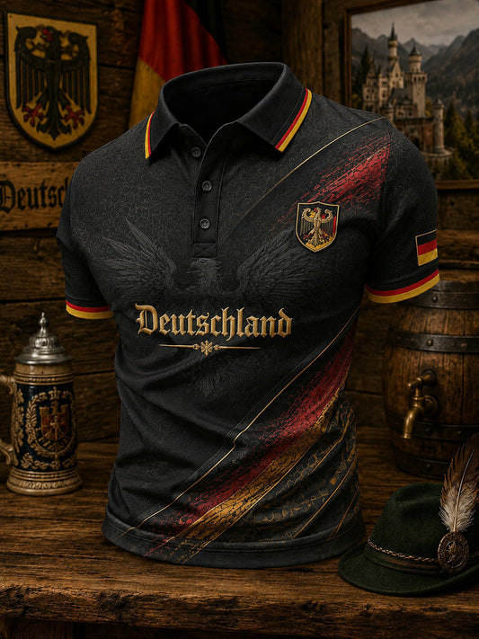 Herren-Fußballshirt mit Deutschland-Druck