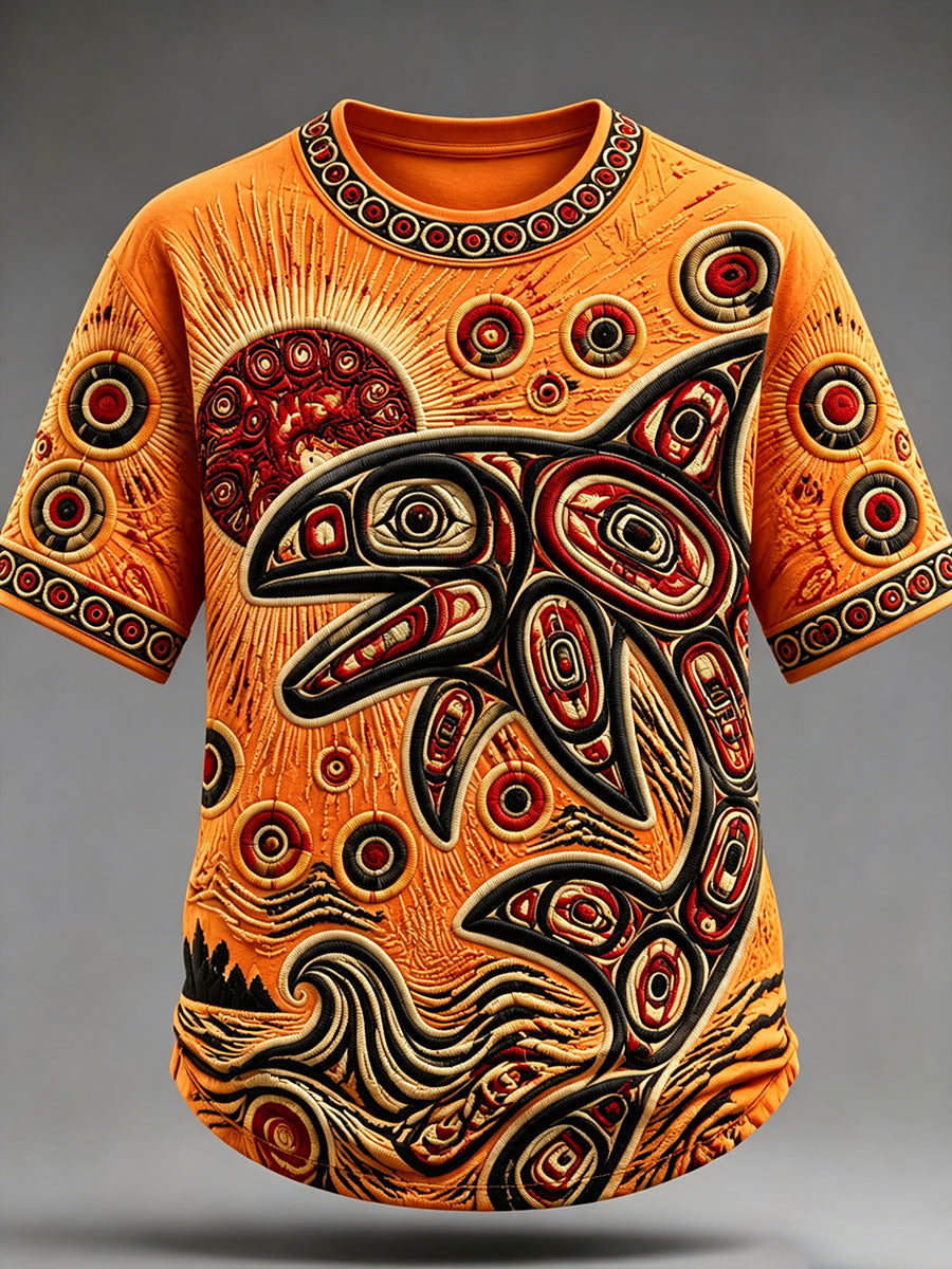 Indigenes Print-T-Shirt für Männer