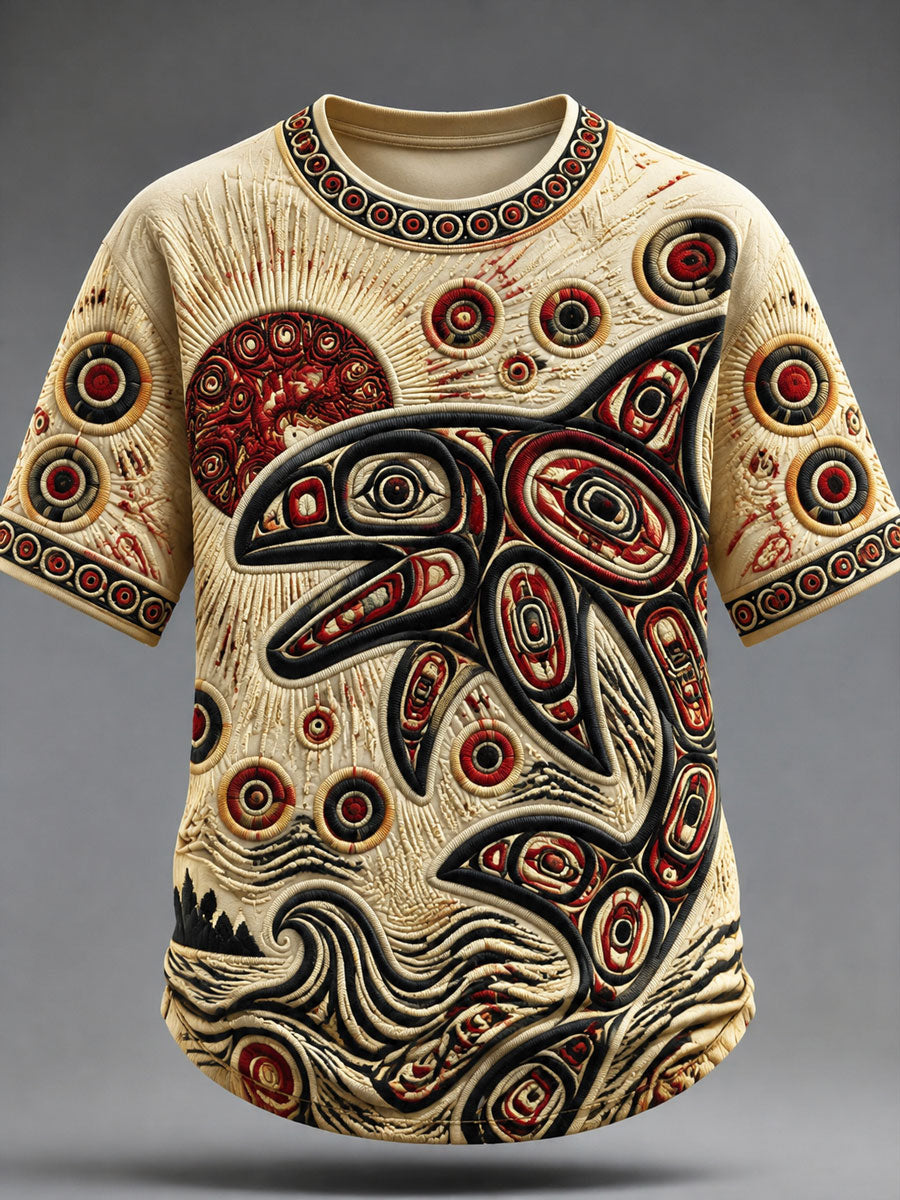 Indigenes Print-T-Shirt für Männer