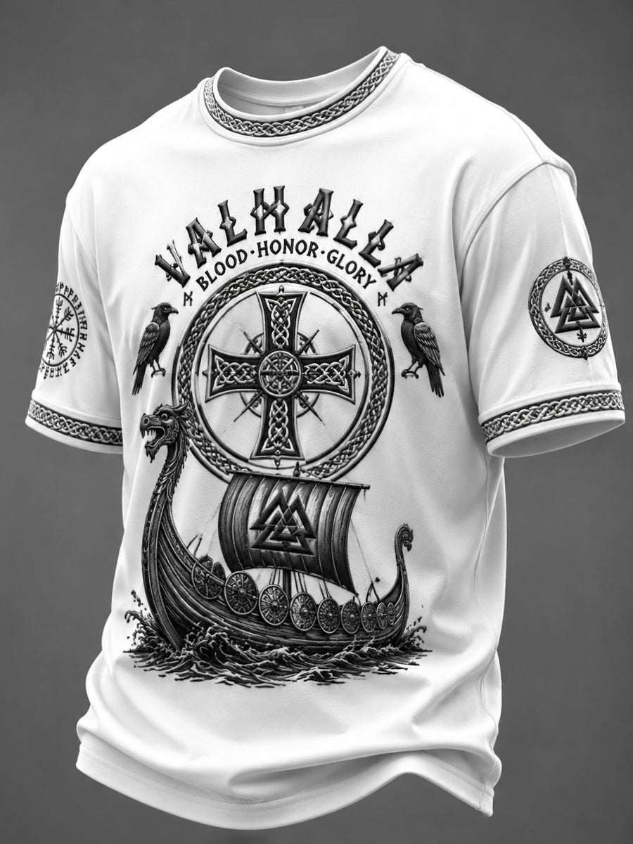 Herren-T-Shirt mit Valhalla-Print