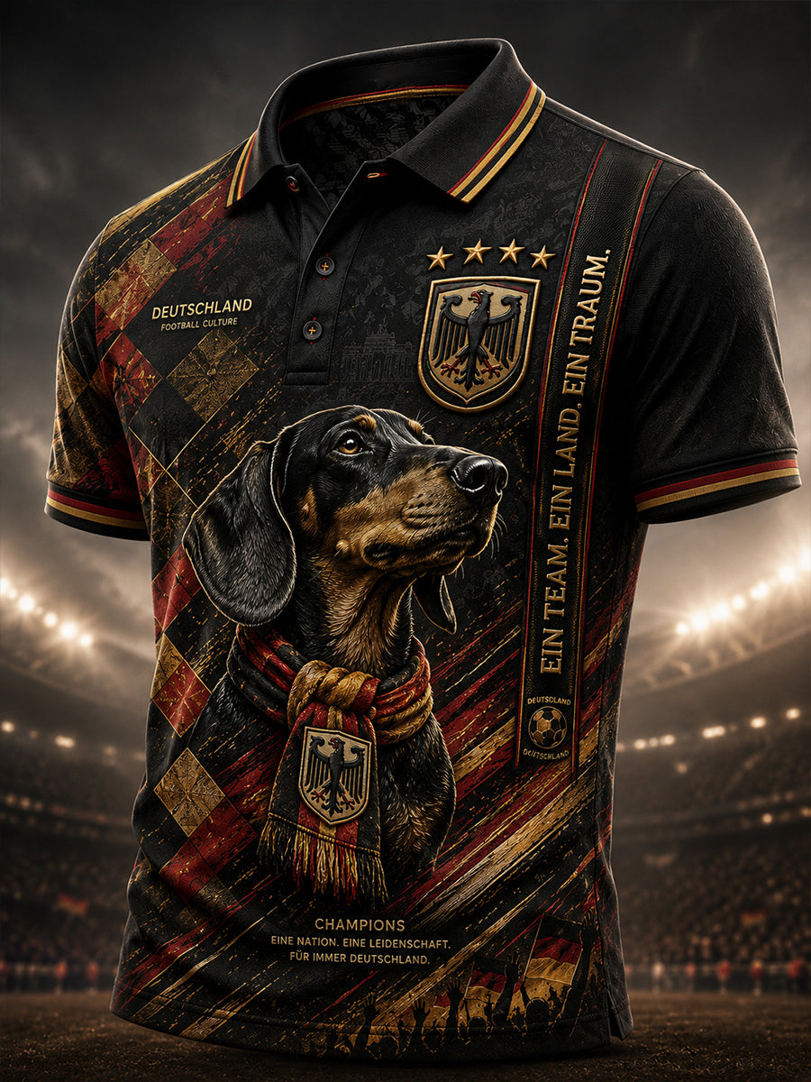 Herren-Fußballkurzarmshirt aus Deutschland