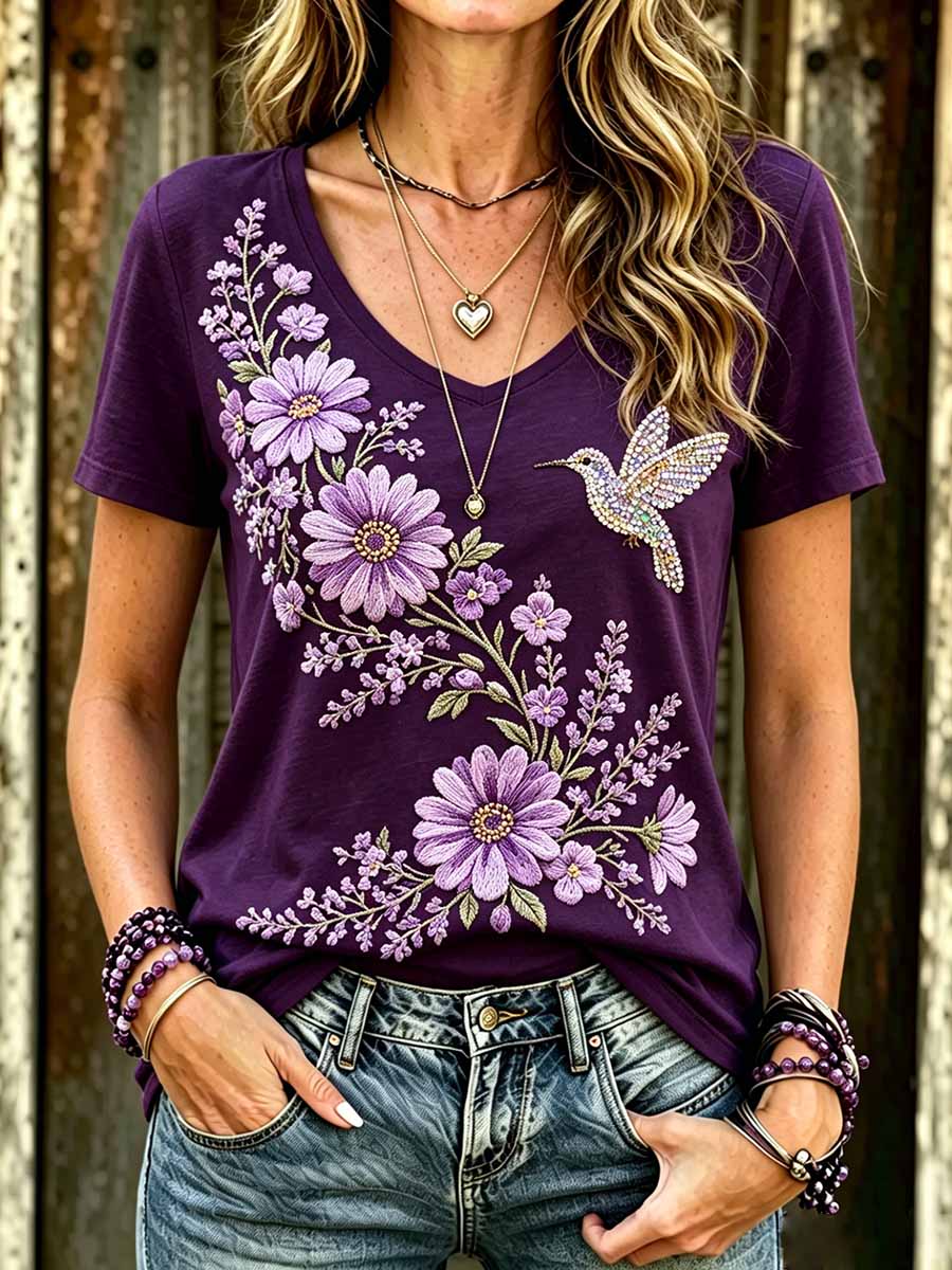 T-Shirt mit Aufdruck zur Sensibilisierung für die Alzheimer-Krankheit bei Frauen