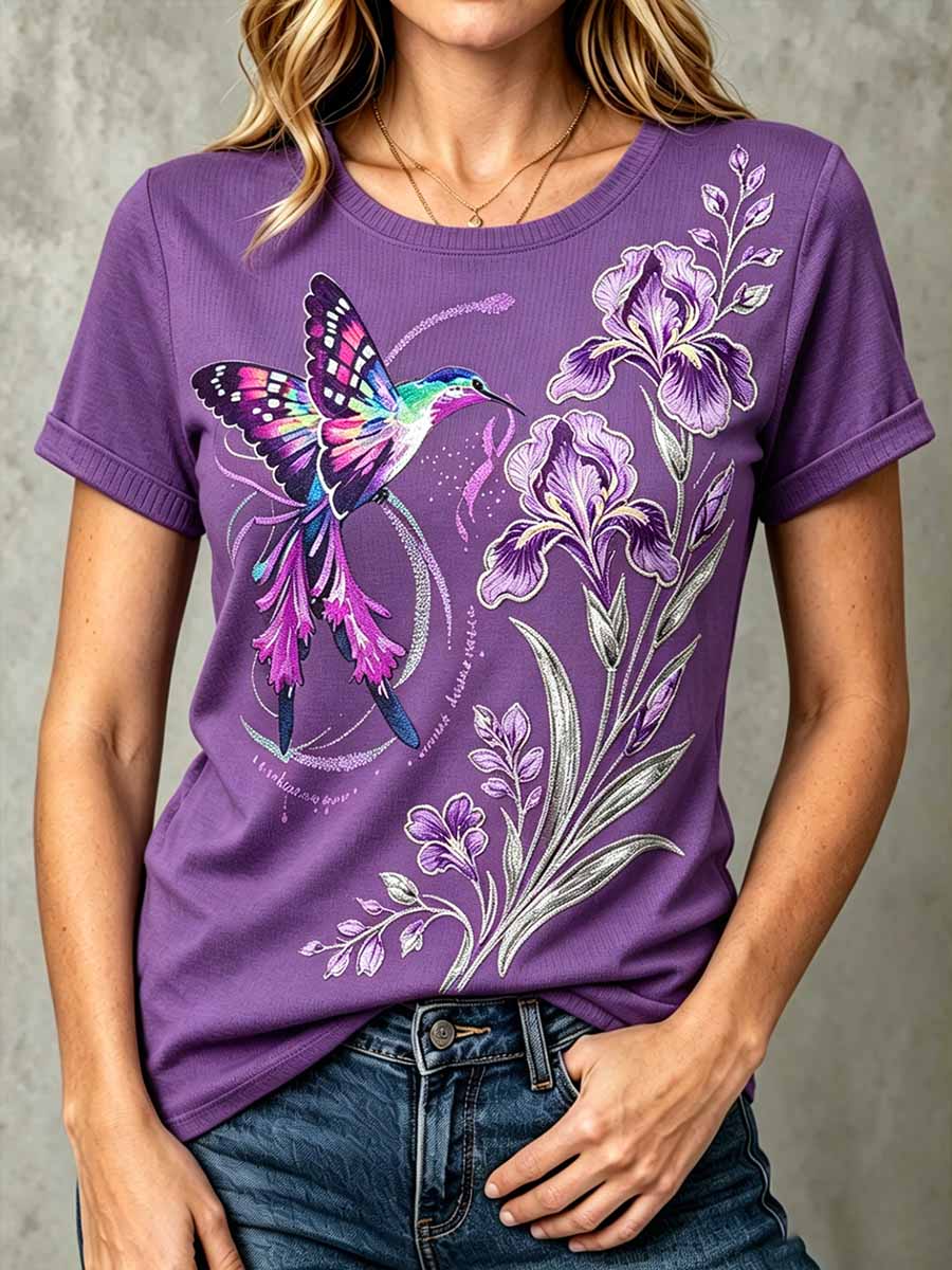 T-Shirt mit Aufdruck zur Sensibilisierung für die Alzheimer-Krankheit bei Frauen