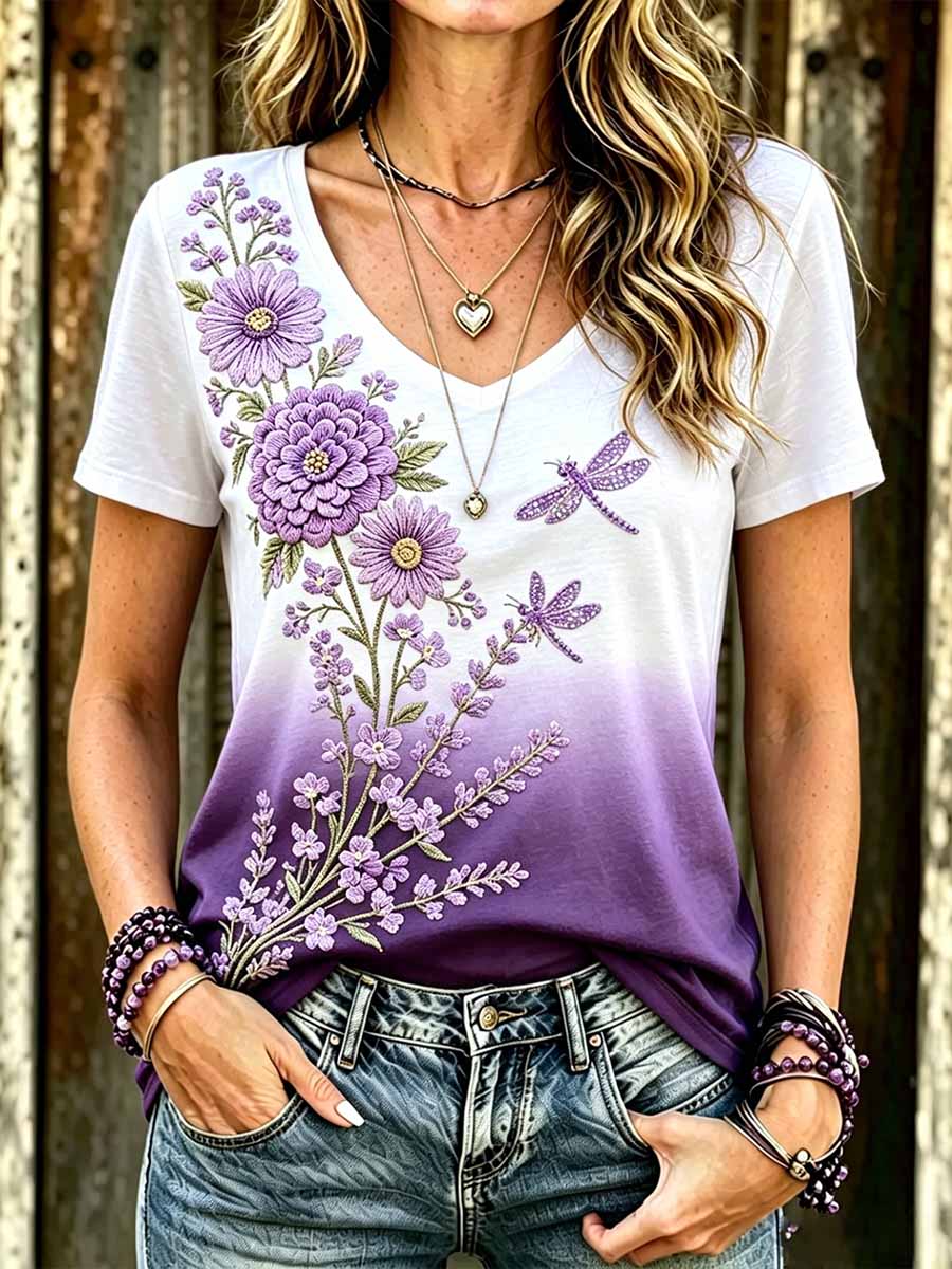 T-Shirt mit Aufdruck zur Sensibilisierung für die Alzheimer-Krankheit bei Frauen
