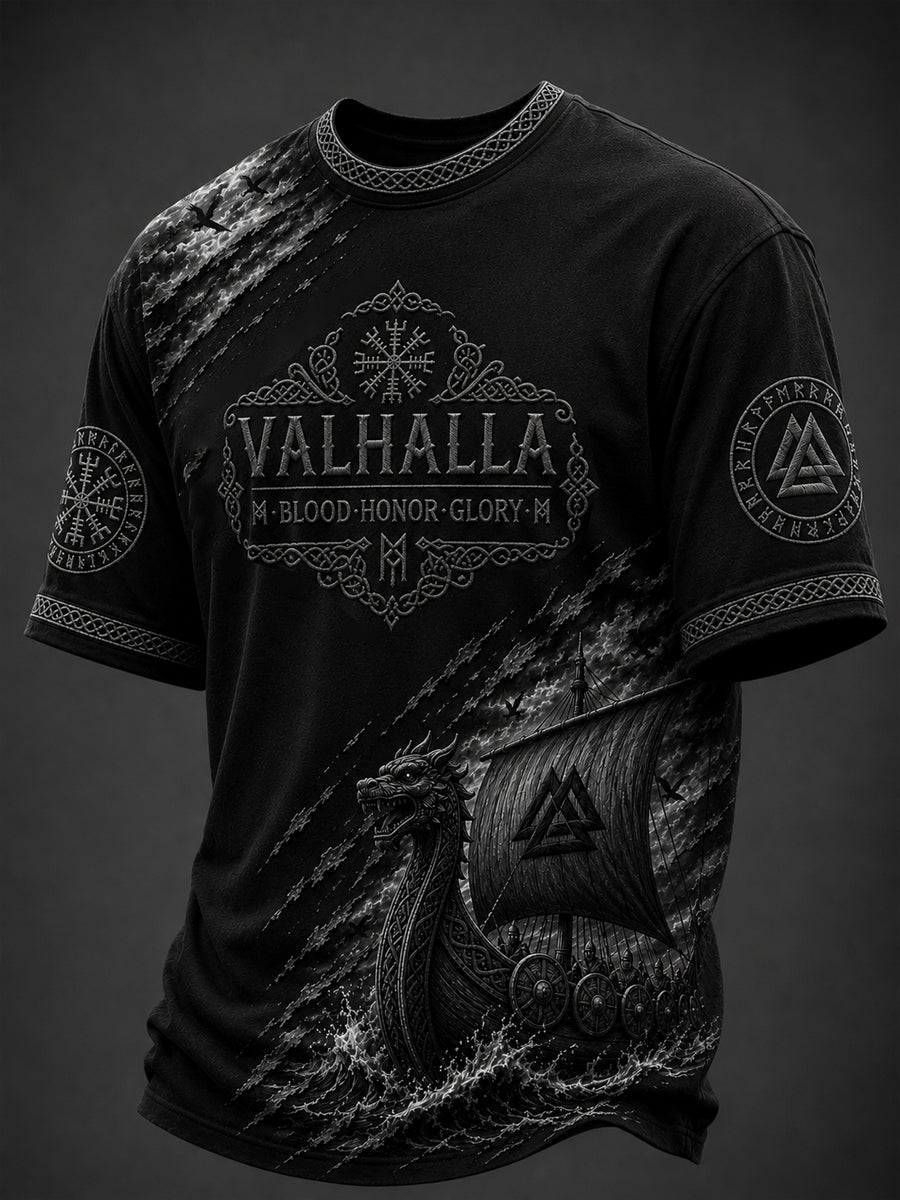 Herren-T-Shirt mit Valhalla-Print