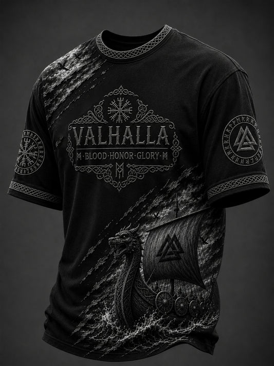 Herren-T-Shirt mit Valhalla-Print