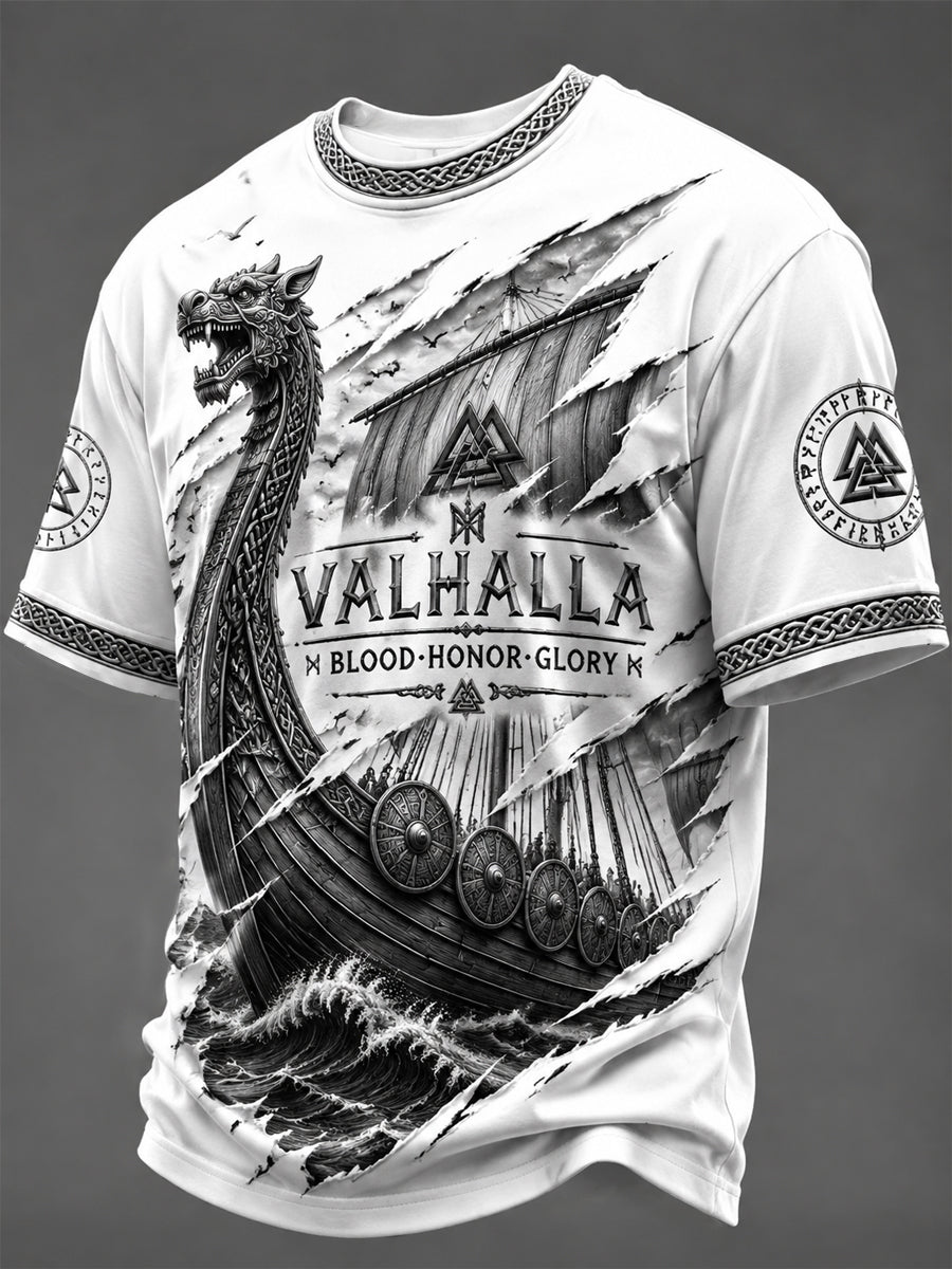 Herren-T-Shirt mit Valhalla-Print