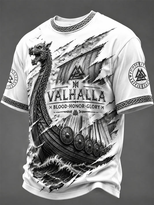 Herren-T-Shirt mit Valhalla-Print