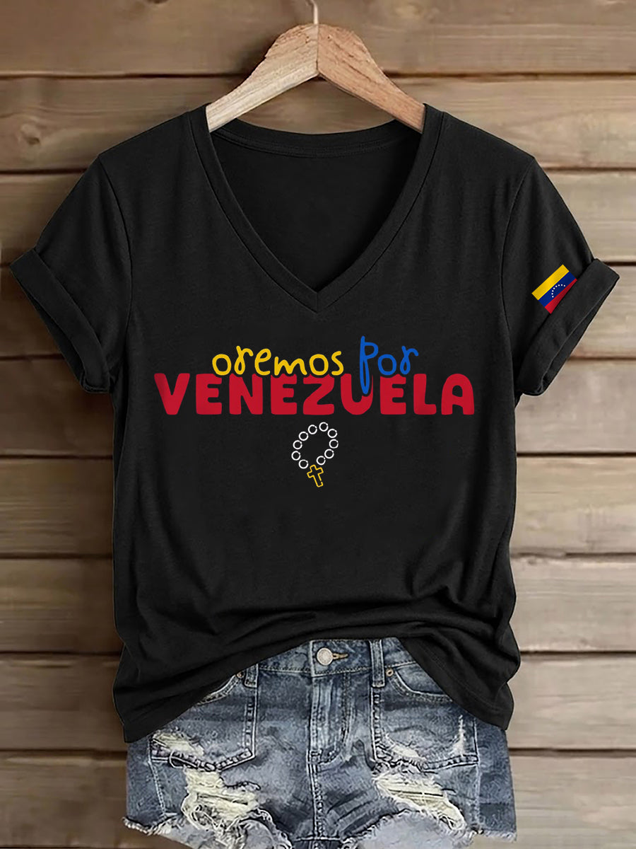 Frauen Venezuela starker Druck T-Shirt