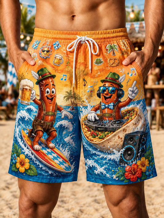 Herren-Oktoberfest-Strandshorts für den Urlaub