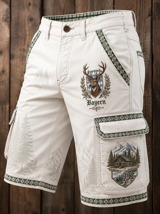 Oktoberfest-Kunstdruck-Casual-Shorts für Herren