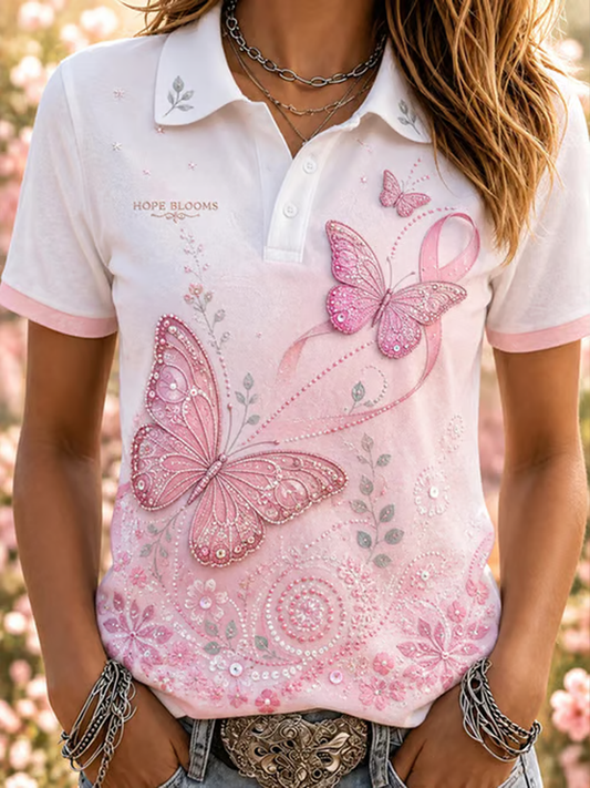 Frauen Hope Blooms Polo T-Shirt
