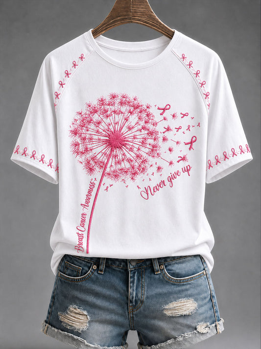 T-Shirt zur Sensibilisierung für Brustkrebs bei Frauen