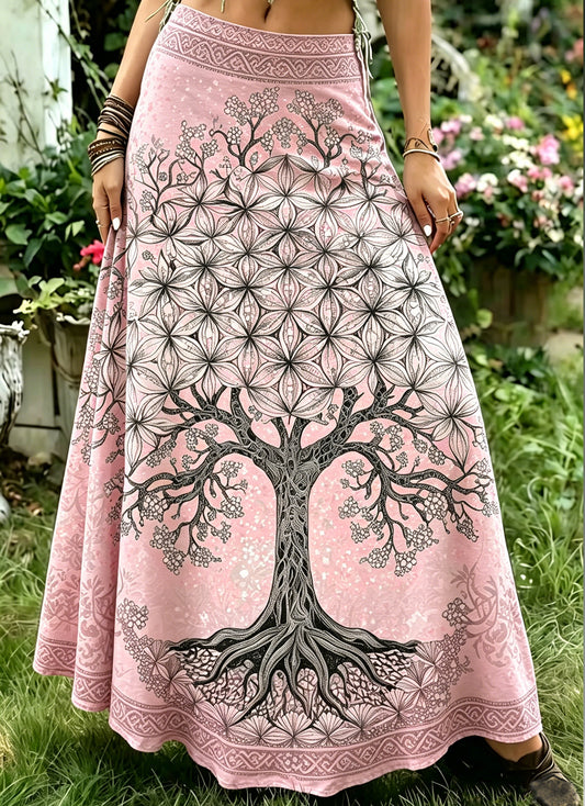 Frauen Viking Tree bedruckter Rock