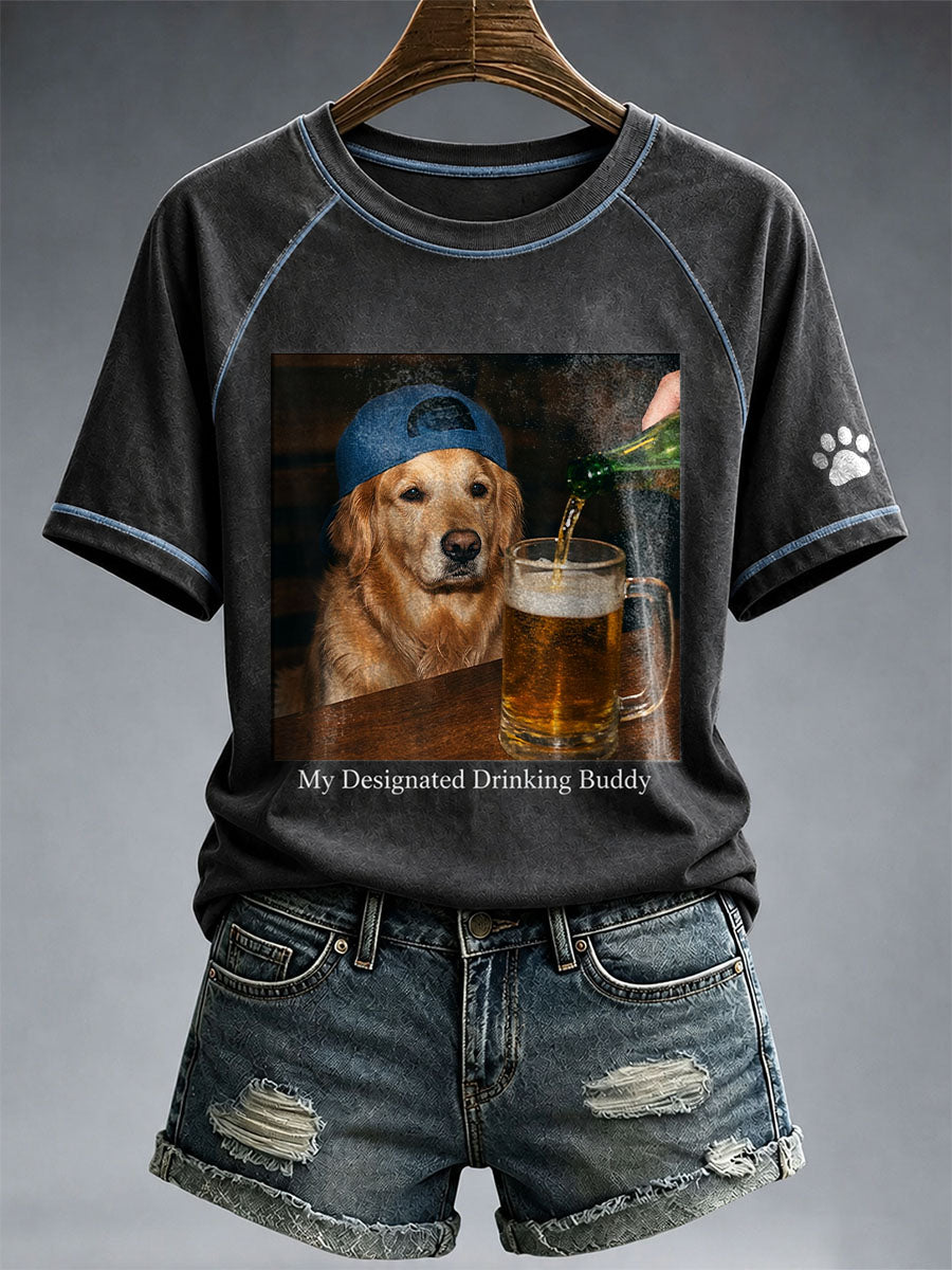 Frauen mein designierter Trink buddy Golden Retriever T-Shirt