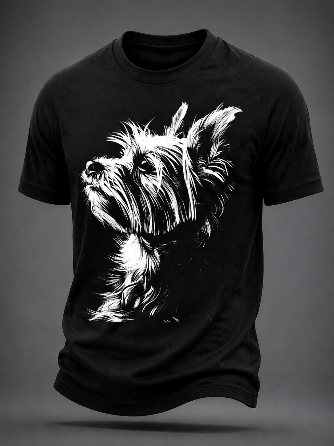 Kurzarm-T-Shirt für Herren Yorkshire Terrier