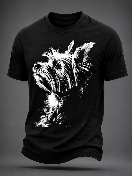 Kurzarm-T-Shirt für Herren Yorkshire Terrier