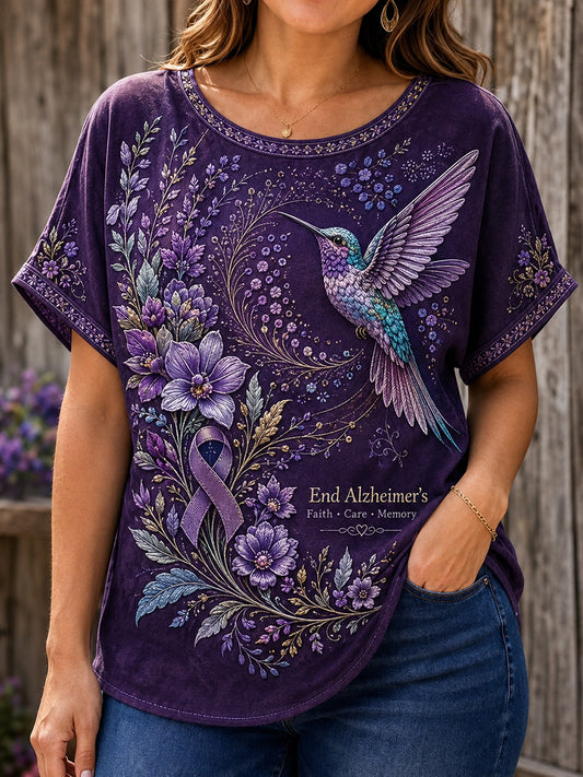 Frauen-Alzheimer-Waren essenT-Shirt mit kurzen Ärmeln