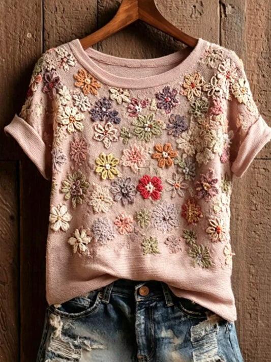 Kurzarm-T-Shirt für Damen