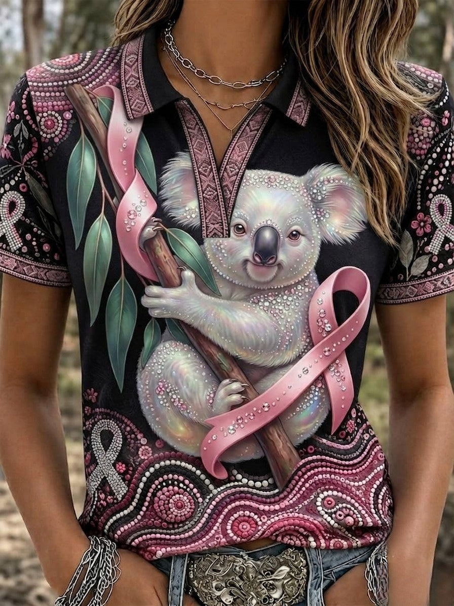 Frauen Brustkrebs Bewusstsein Australien Polo T-Shirt