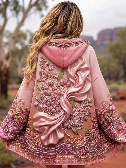 Frauen australischer Brustkrebs Bewusstsein Reiß verschluss Hoodie