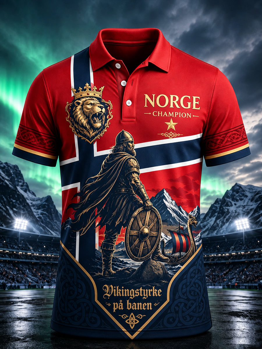 Gedenk kunst druck Polo zum Tag der Männer Norwegen